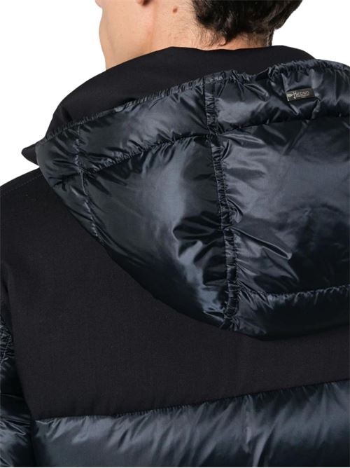 Piumino Uomo blu con cappuccio staccabile HERNO | PI001094U120209200
